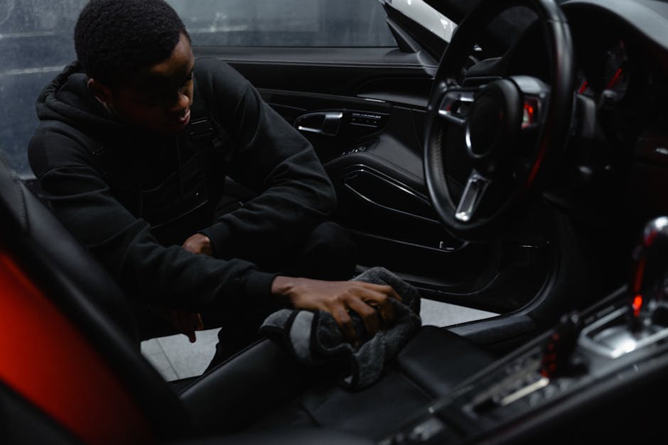 Deep cleaning car interior
